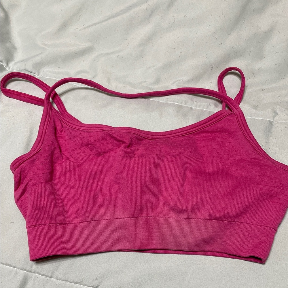 Nike Hot Pink Seamless Sports Bralette
